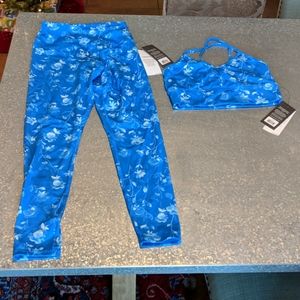 Glyder NWT Legging S Bra L Matching Set Floral